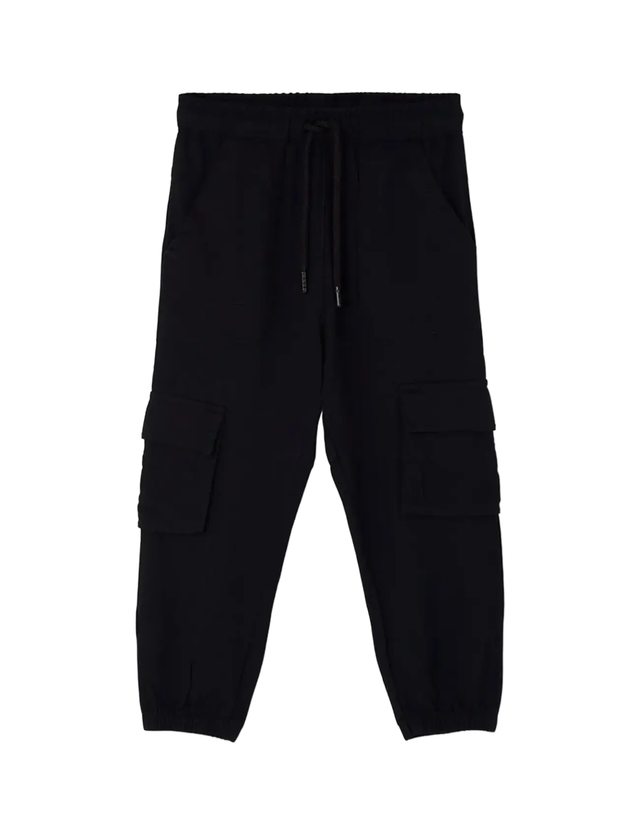 Boboli Twill Trousers For Girl, 110, Unterteile, Schwarz - Cargo Pants, Kinder