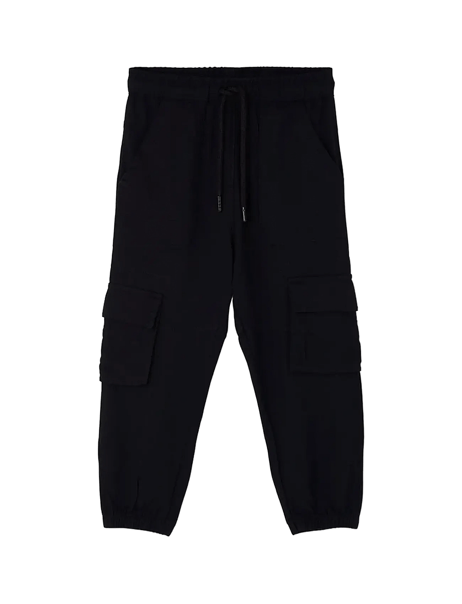 Boboli - Twill trousers for girl - „cargo“ stiliaus kelnės - black - 0
