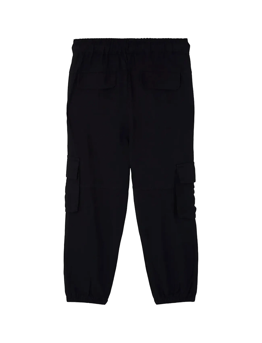 Boboli - Twill trousers for girl - „cargo“ stiliaus kelnės - black - 1