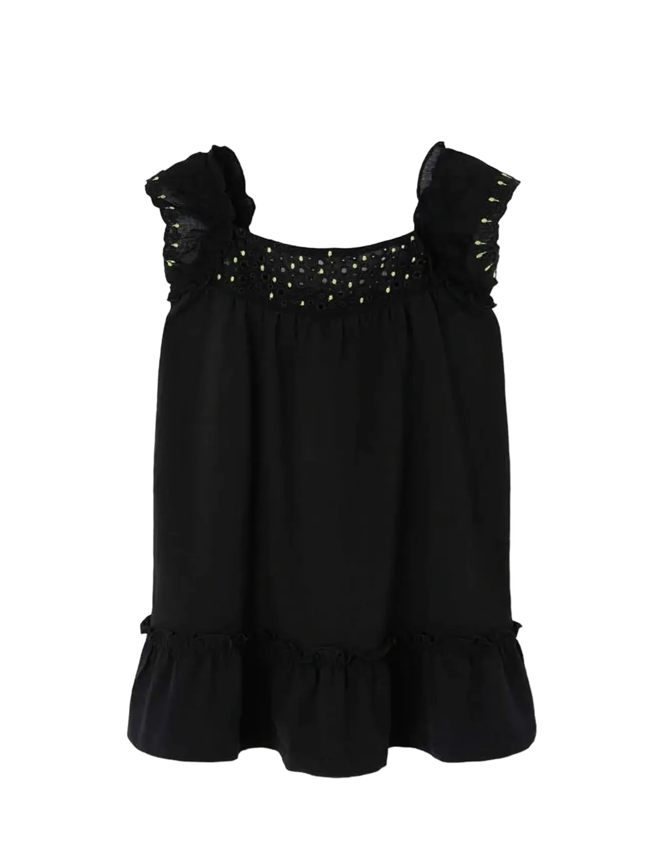 Boboli Knit stretch dress for girl -BCI - Riided - BLACK / black
