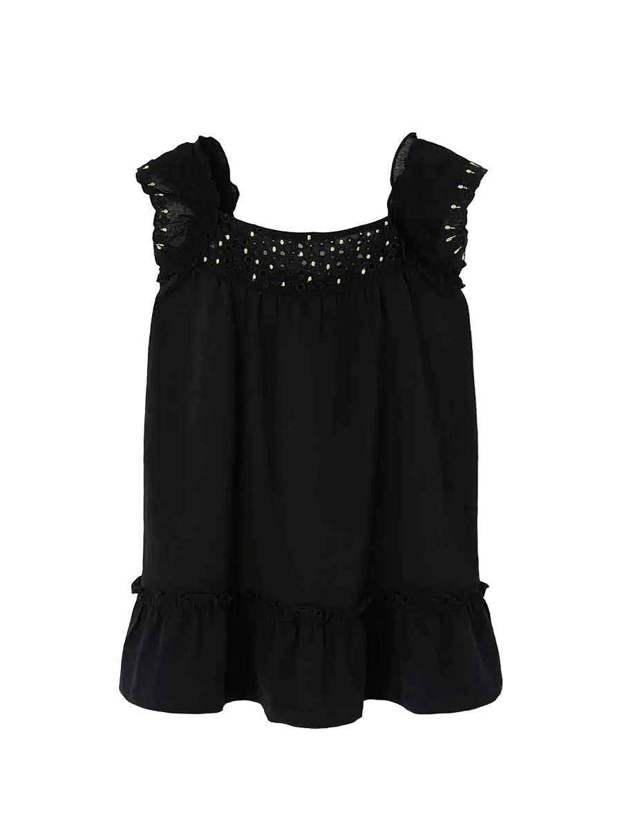 Boboli - Knit stretch dress for girl -BCI - Ärmellose freizeitkleider - black - 1