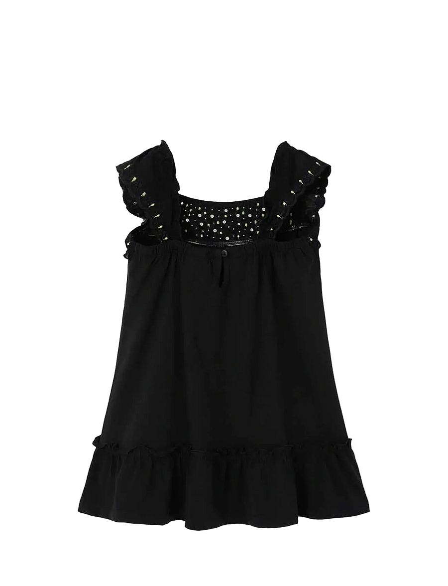 Boboli - Knit stretch dress for girl -BCI - Ärmellose freizeitkleider - black - 2