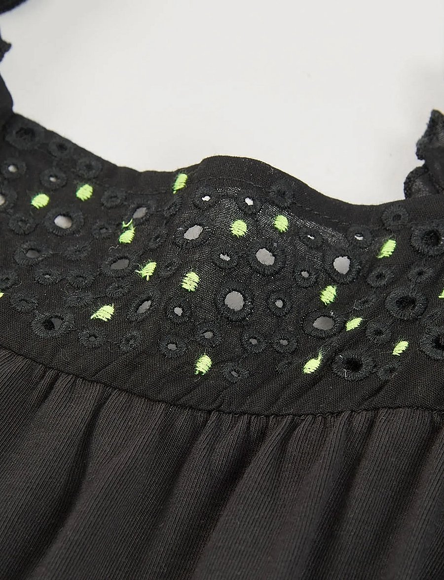 Boboli - Knit stretch dress for girl -BCI - Ärmellose freizeitkleider - black - 3