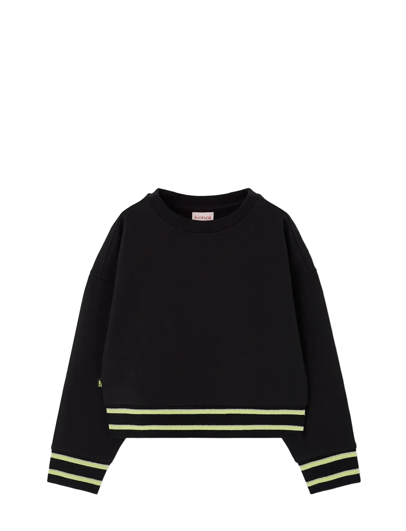 Boboli Fleece Sweatshirt For Girl -Bci, 152, Black, Sweatshirts & Hættetrøjer > Sweatshirts, Børn