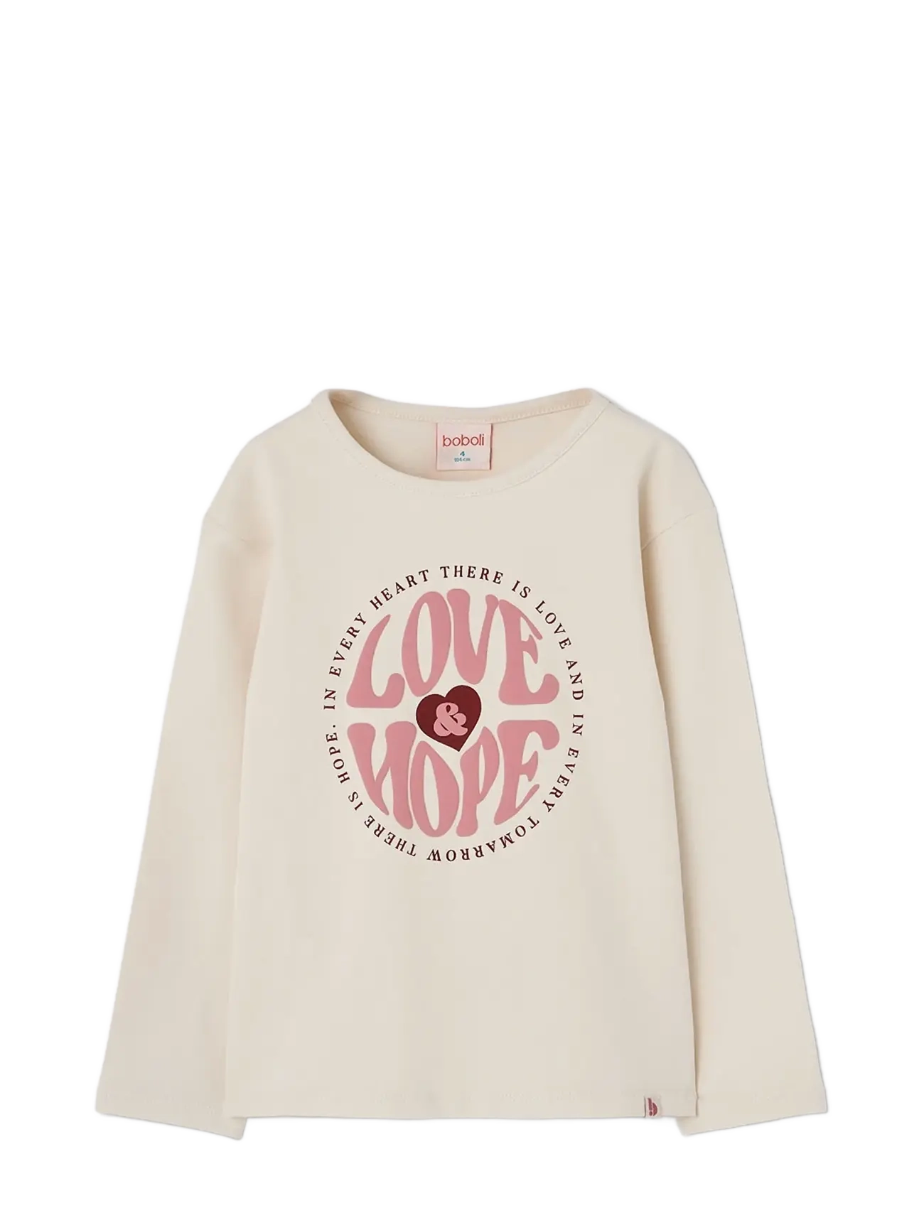 Boboli Stretch knit t-Shirt for girl -BCI - Boboli - IVORY / cream