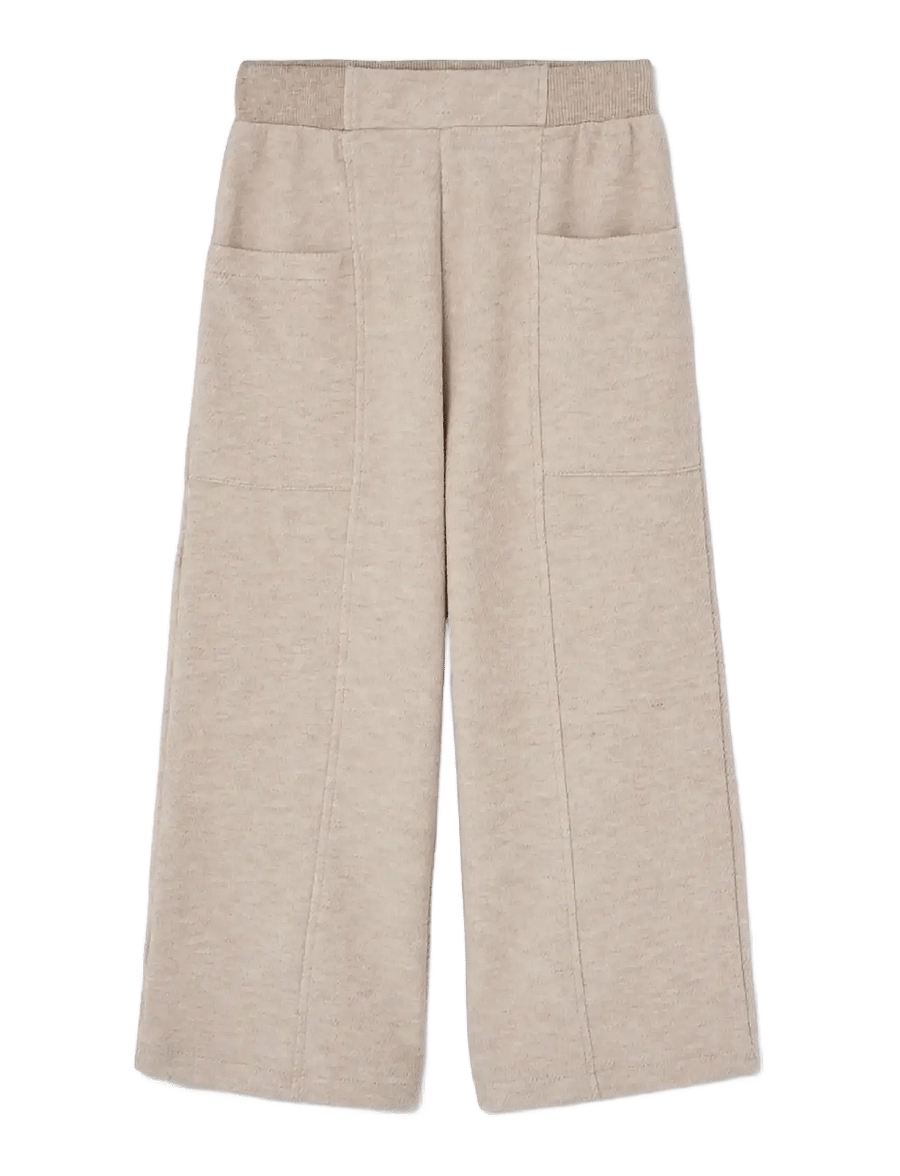 Boboli - Twill trousers knit for girl -BCI - babybyxor - beige - 0