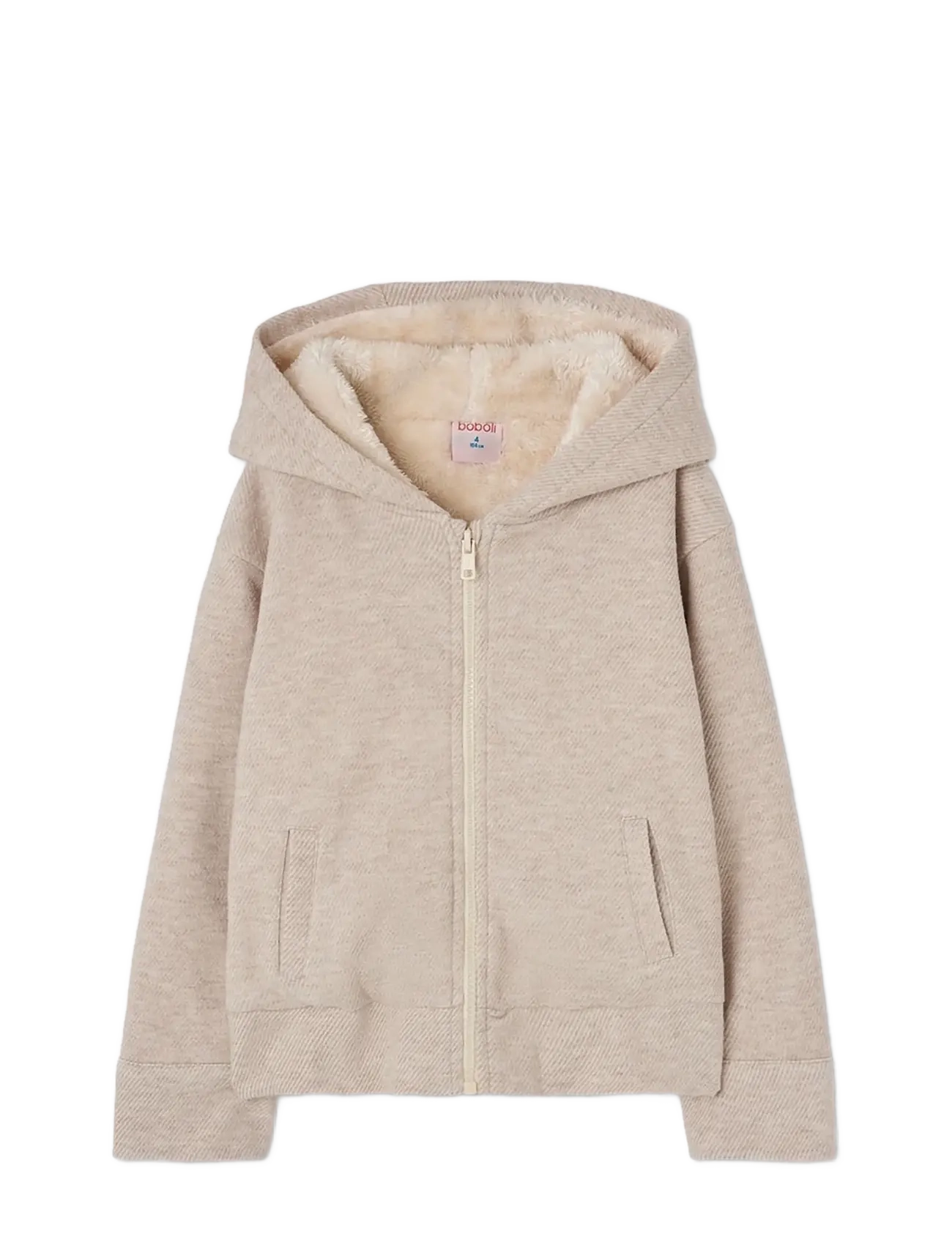 Boboli Wind breaker twill knit for girl -BCI - Fleecejacke - BEIGE / beige