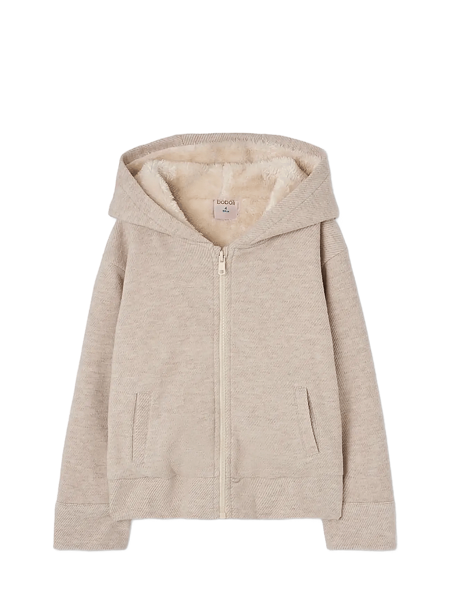 Boboli - Wind breaker twill knit for girl -BCI - fleecejacken - beige - 0