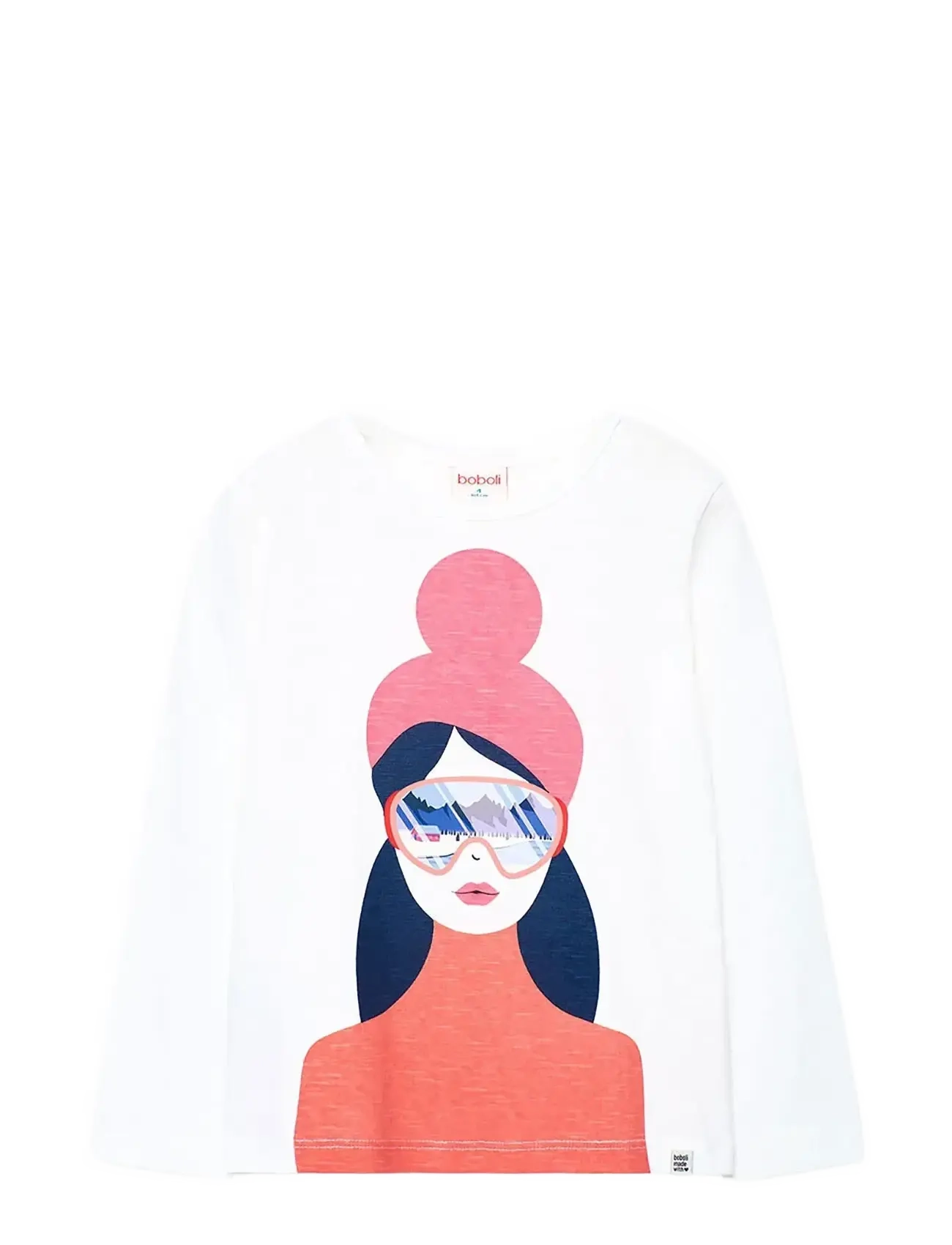 Boboli Knit t-Shirt flame - Kleidung - OFF WHITE / white