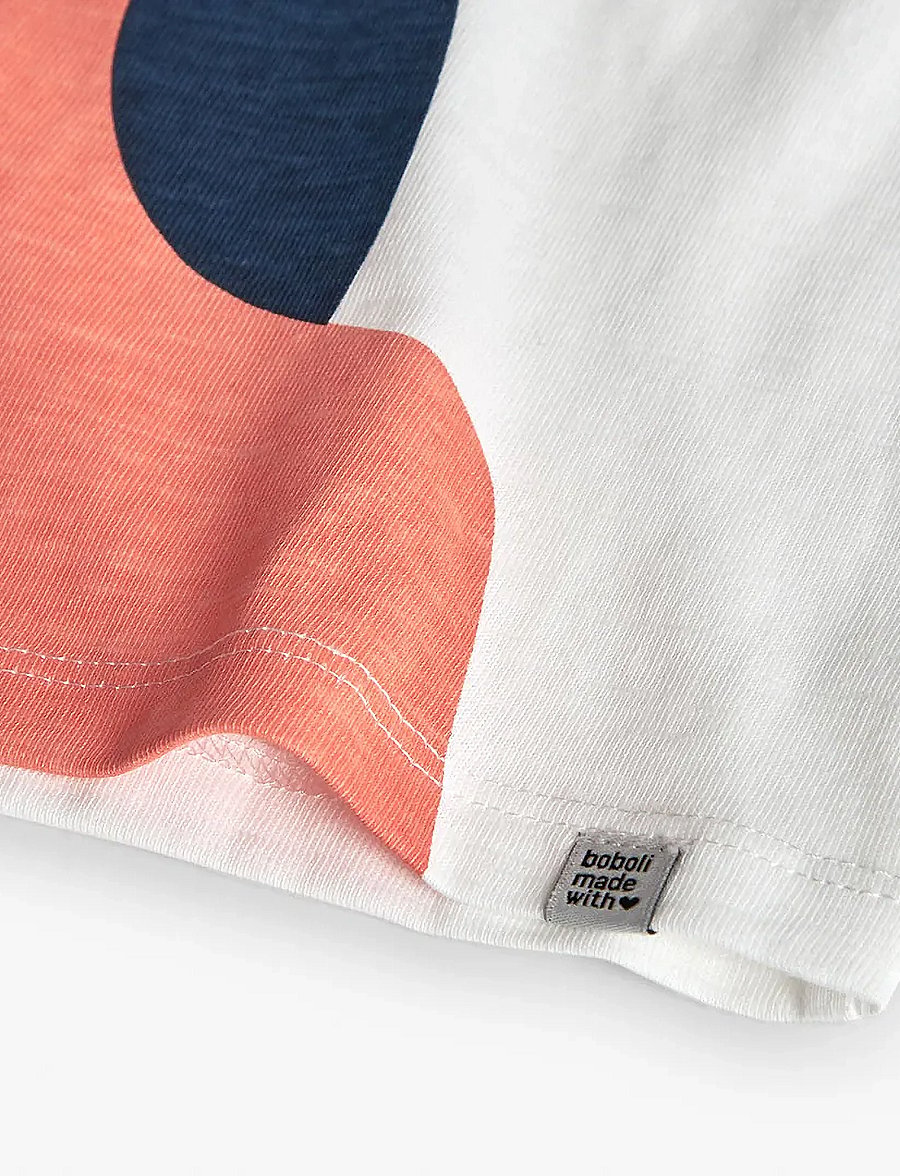 Boboli - Knit t-Shirt flame - långärmade t-shirts - off white - 4