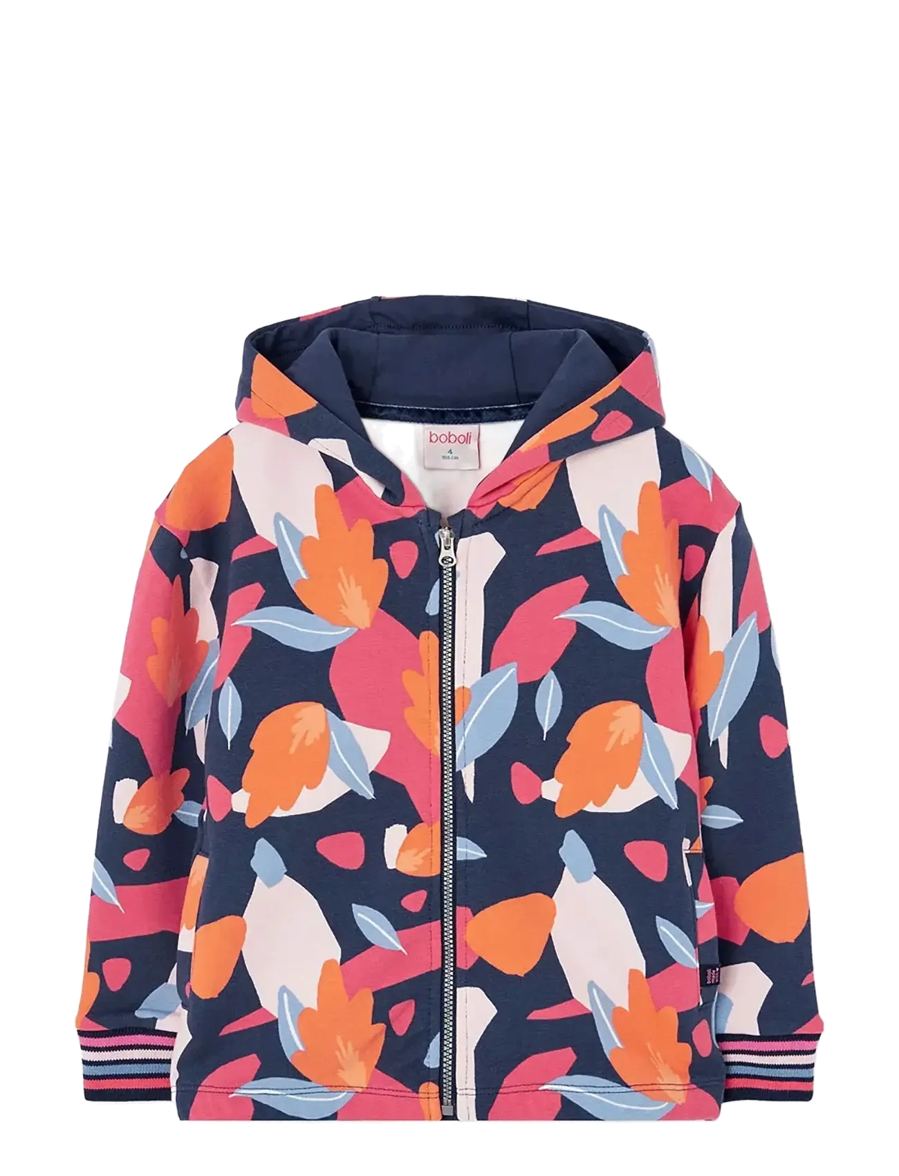BOBOLI Fleece Jacke Printed Patterned - 128 - Kinder