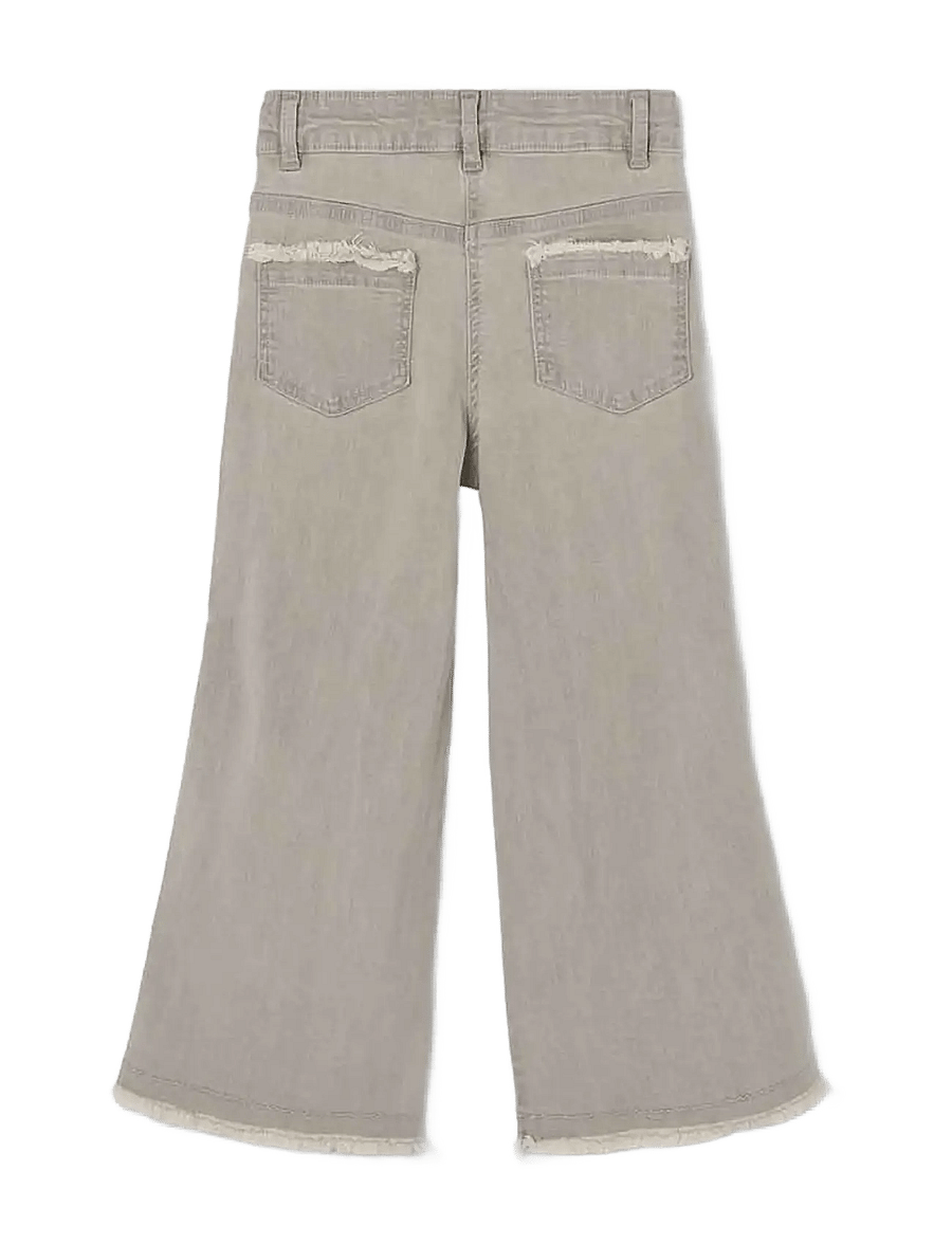 Boboli - Denim stretch trousers for girl -BCI - hosen mit weitem bein - light grey - 2