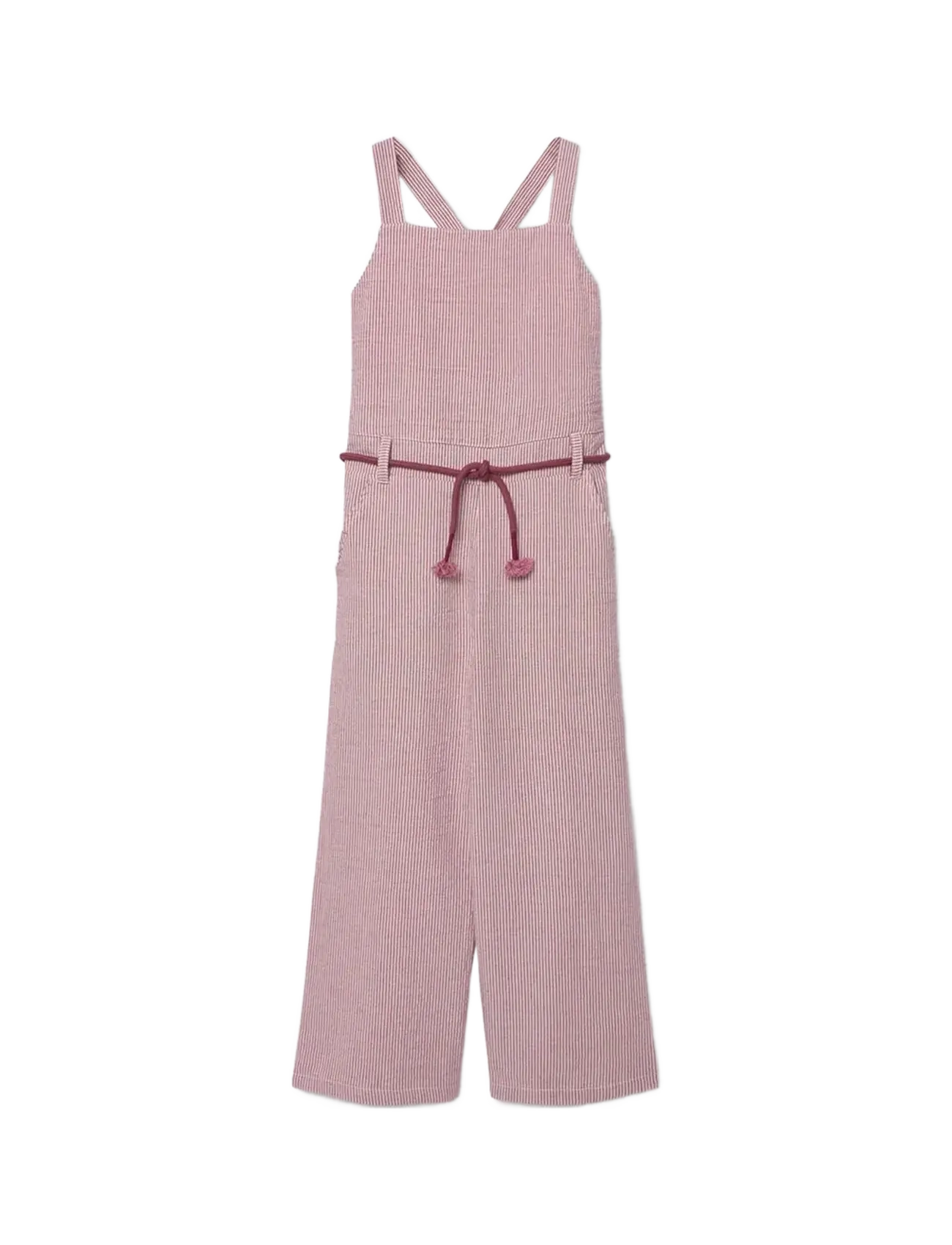 Boboli Popelin jumpsuit striped for girl -BCI - 4 for 3 - STRIPES / pink/rose