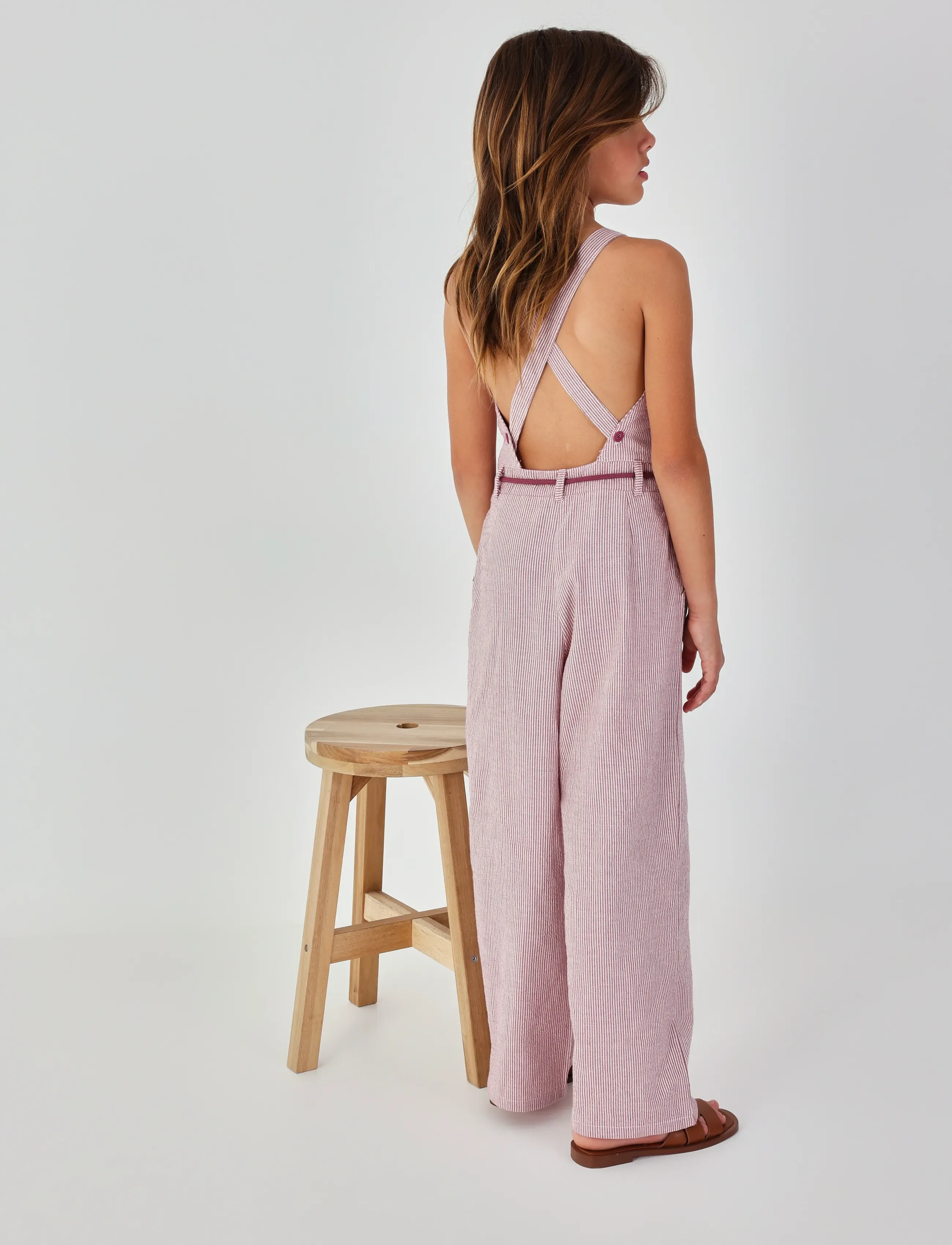 Boboli - Popelin jumpsuit striped for girl -BCI - jumpsuits - stripes - 3