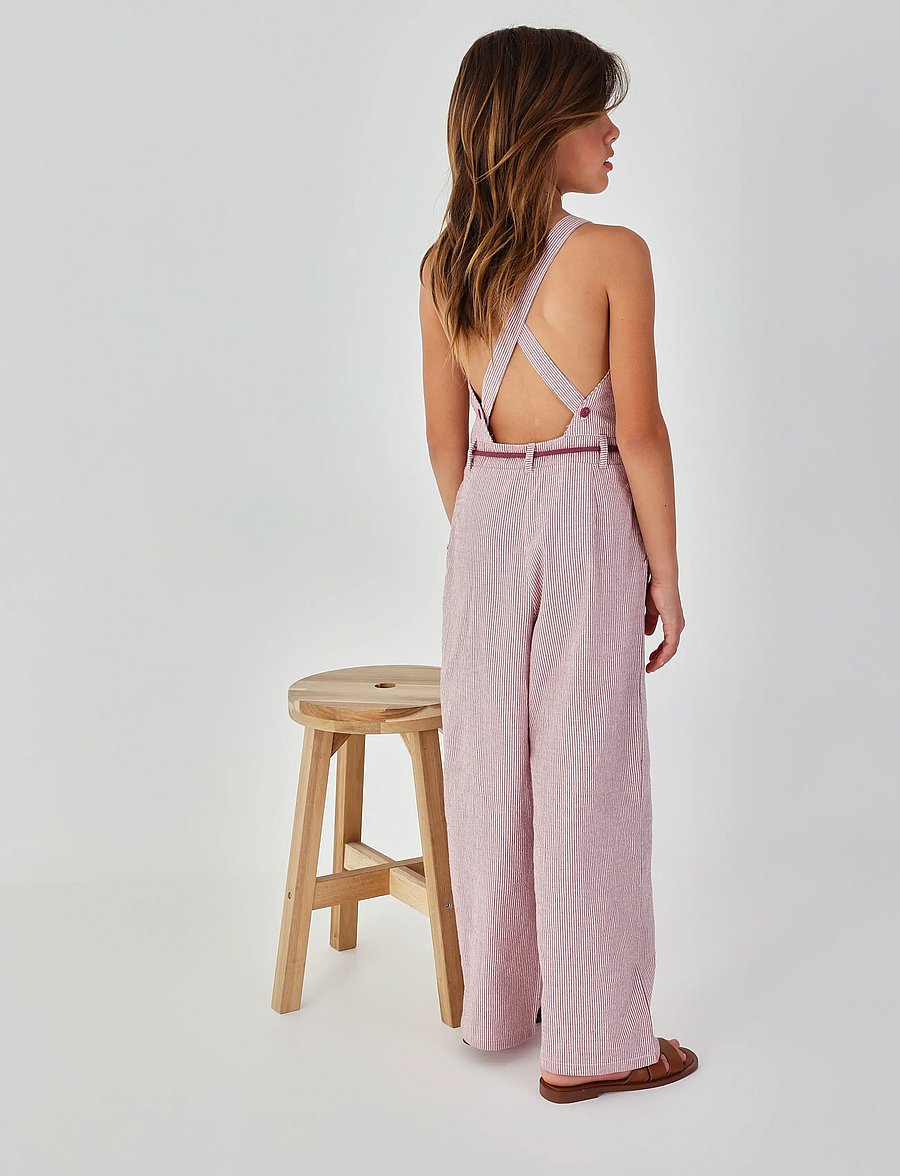 Boboli - Popelin jumpsuit striped for girl -BCI - jumpsuits - stripes - 3