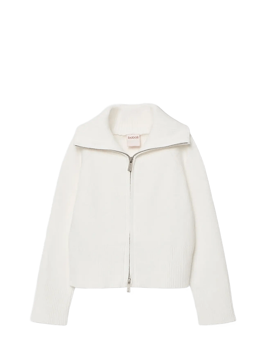 Boboli - Knitwear jacket for girl -BCI - cardigans - off white - 1