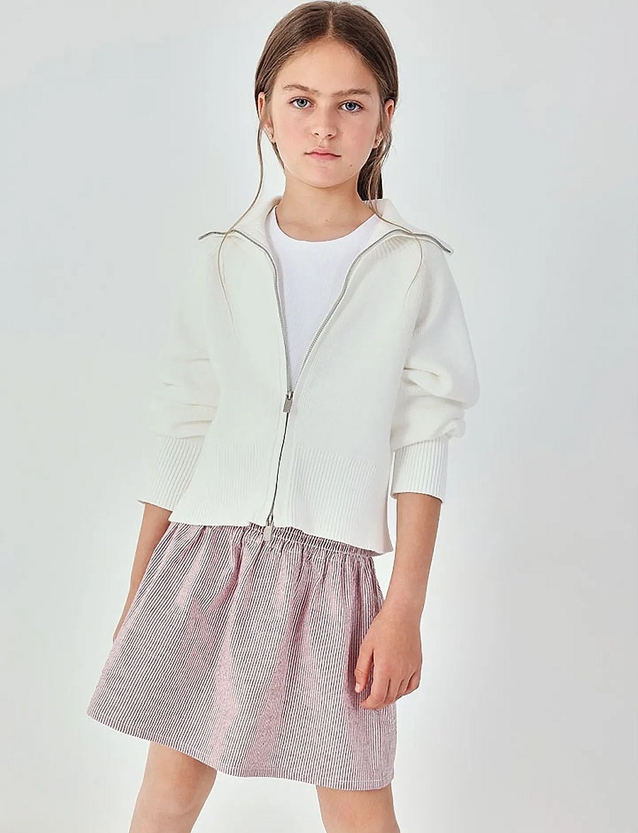 Boboli - Knitwear jacket for girl -BCI - cardigans - off white - 0