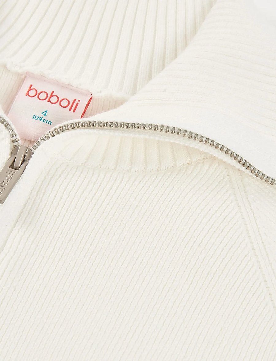 Boboli - Knitwear jacket for girl -BCI - cardigans - off white - 2