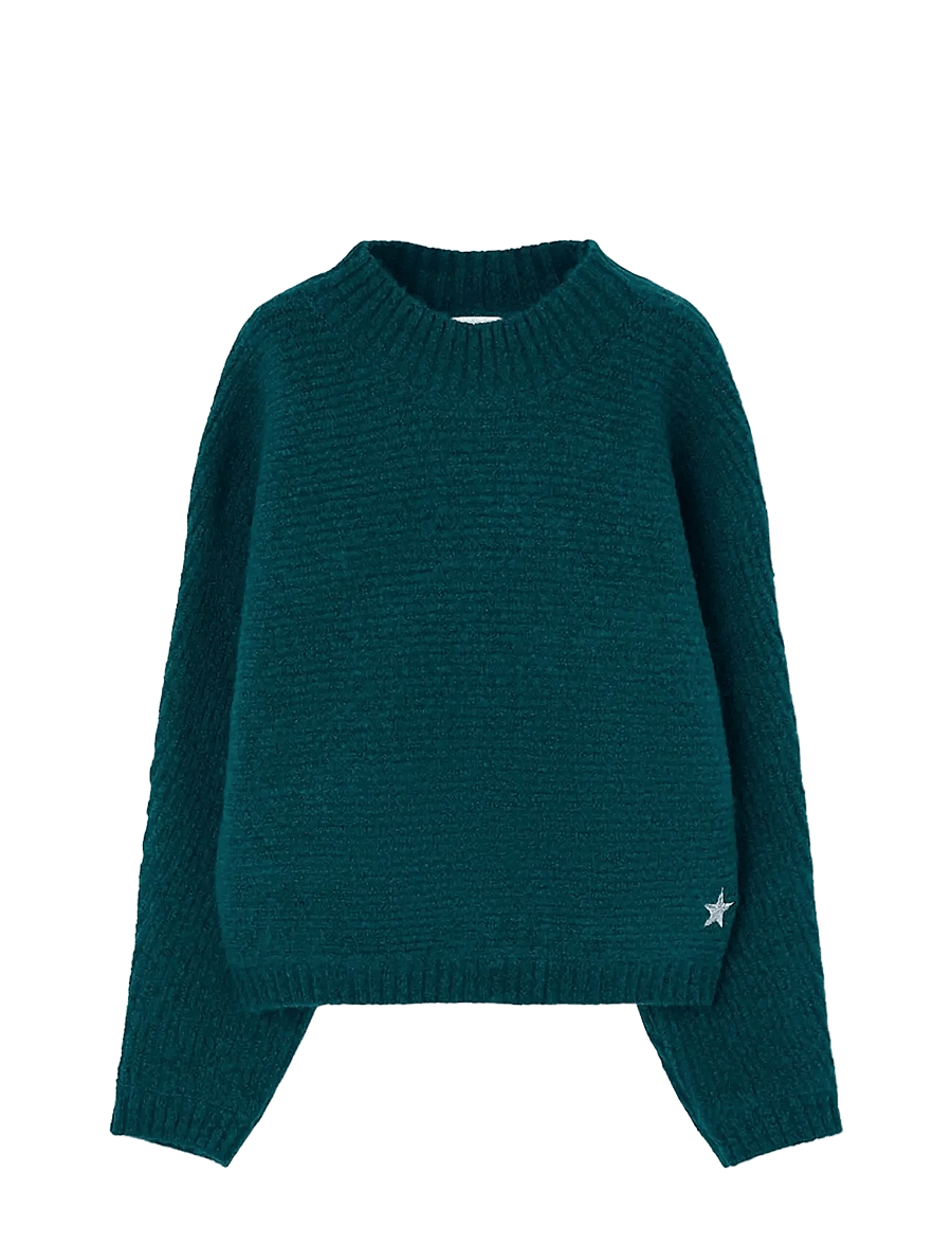 Boboli - Knitwear pullover for girl - neulepuserot - forest - 0