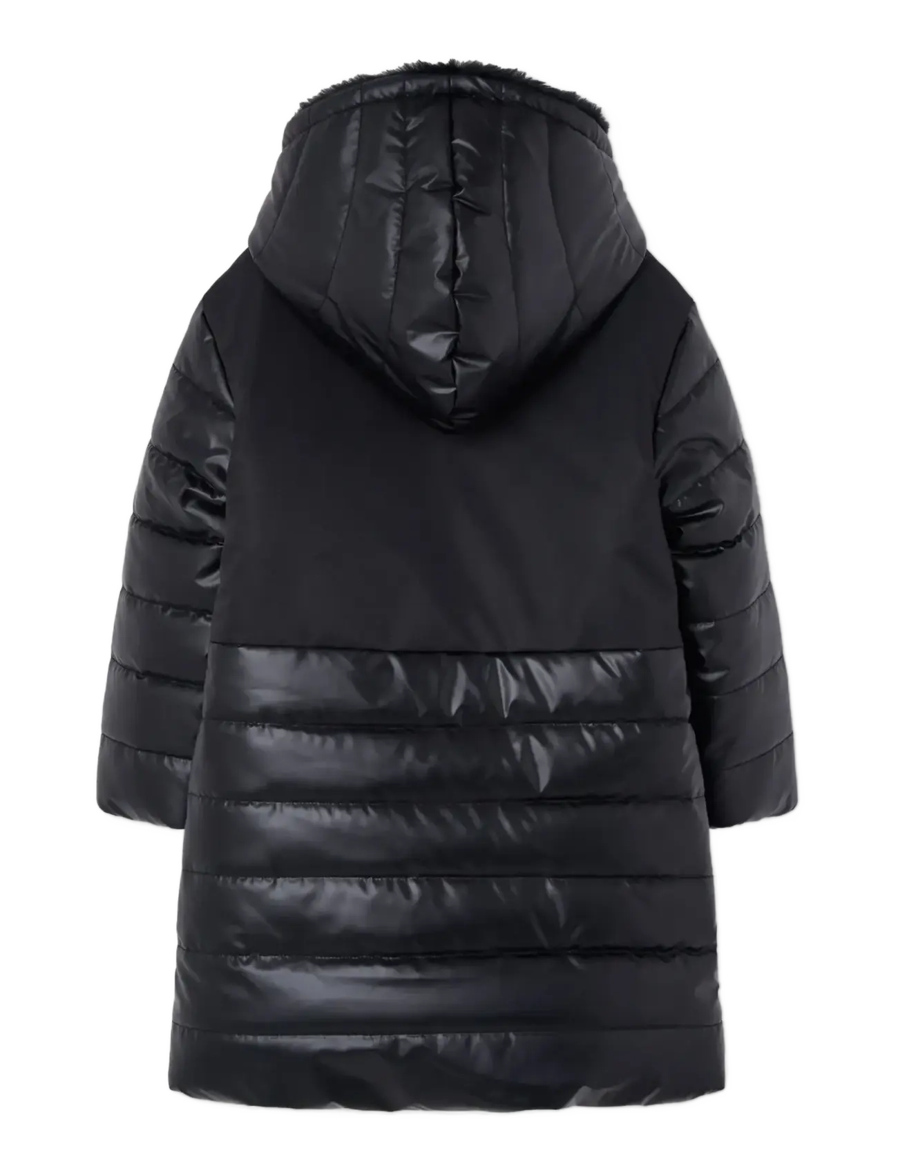 Boboli - Technical fabric parka for girl - black - 1