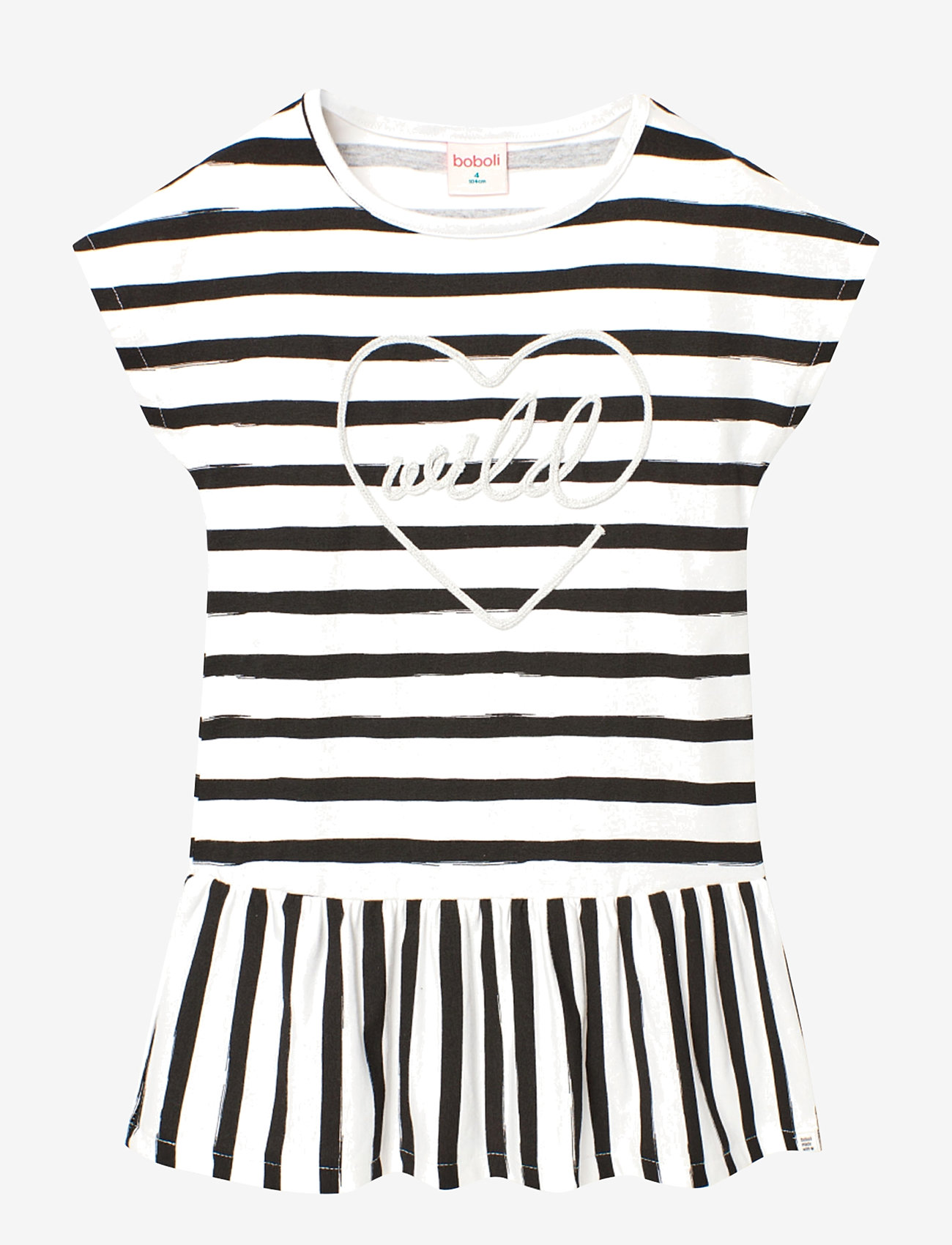 Boboli - Knit dress striped - kurzärmelige freizeitkleider - multi coloured - 1