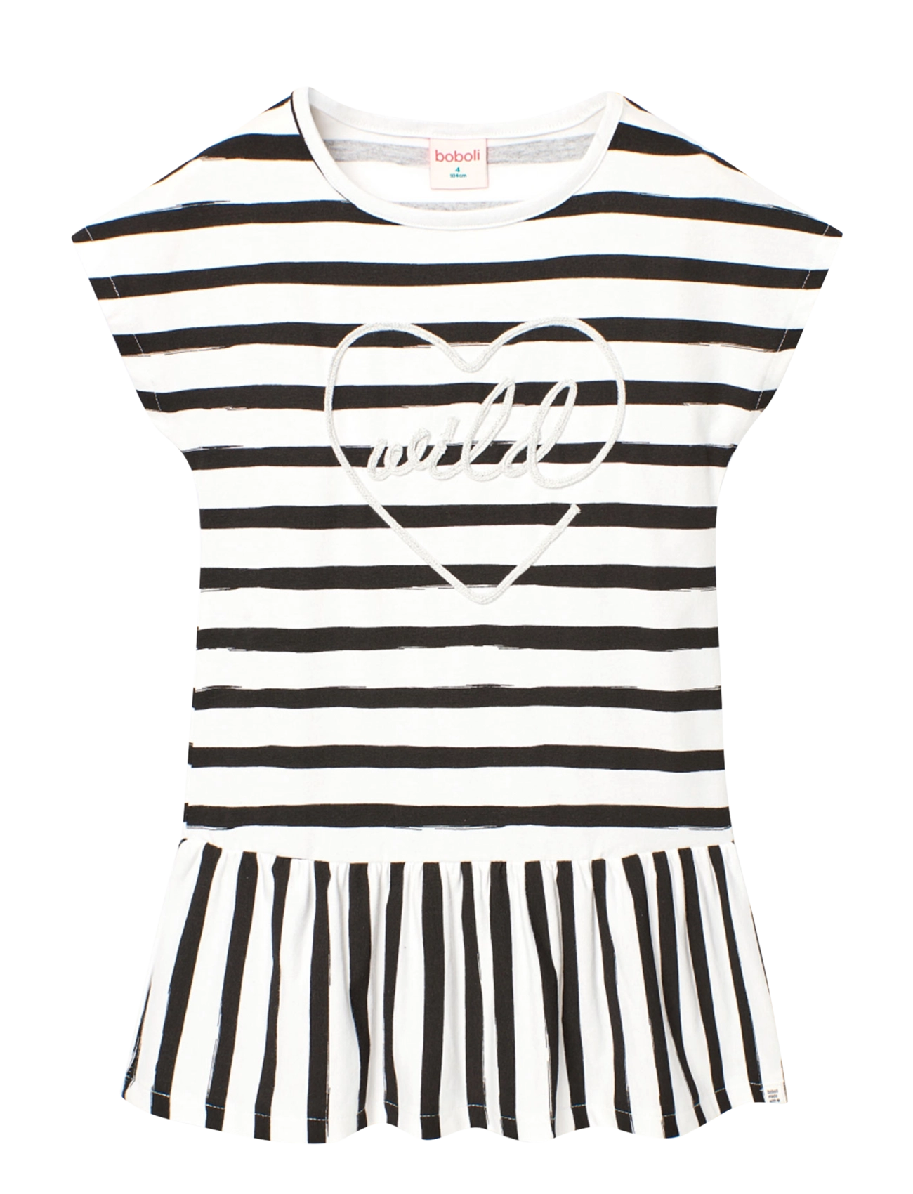 Boboli Knit dress striped - Vintererbjudanden - MULTI COLOURED / black