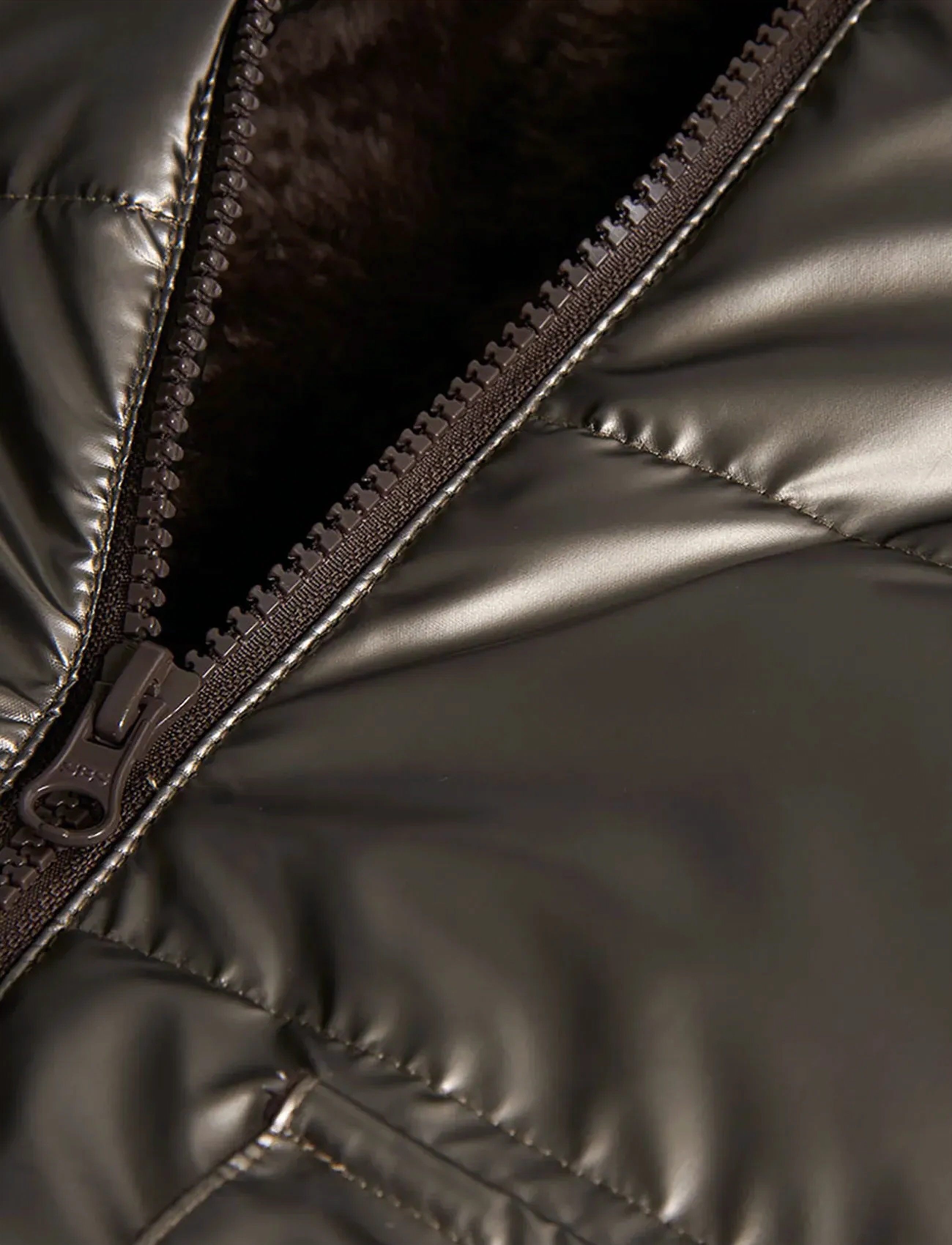 Boboli - Technical fabric parka - vinterjackor - brown - 2