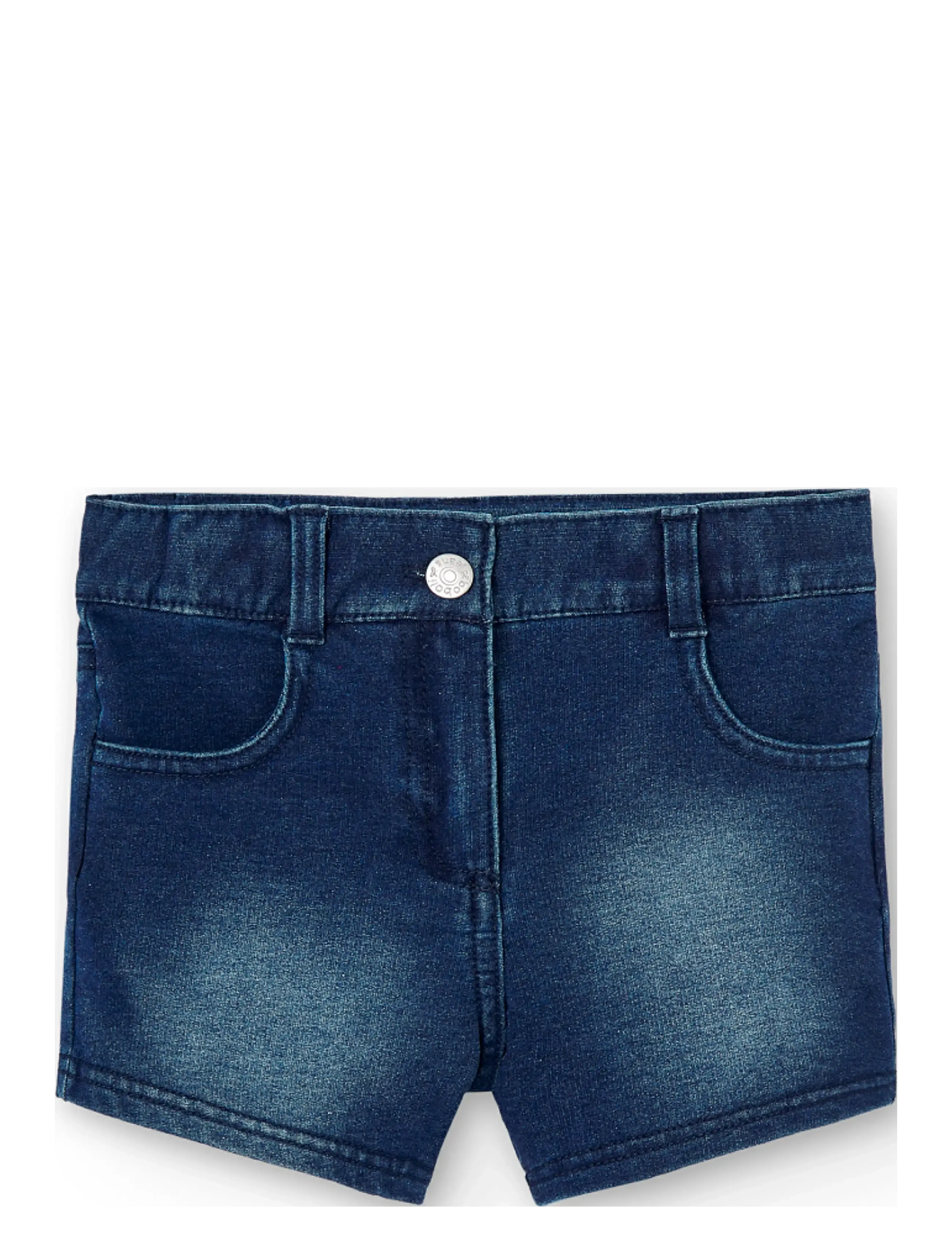 Boboli Fleece Denim Shorts, 152, Blue, Underdele > Shorts, Børn