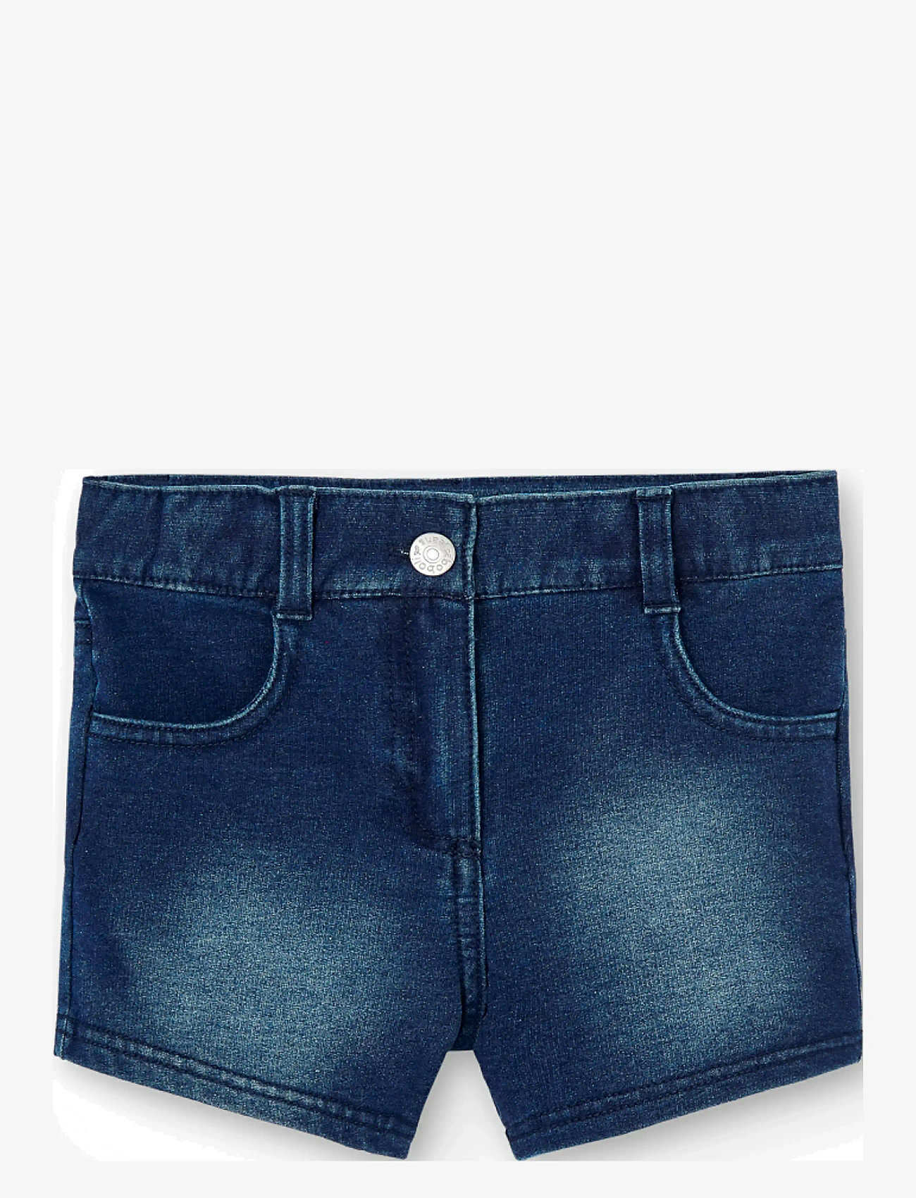 Boboli - Fleece denim shorts - denim shorts - navy - 0