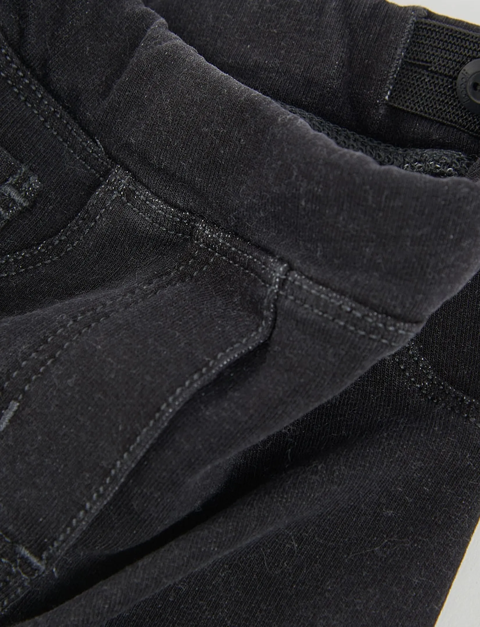 Boboli - Fleece denim trousers for girl -BCI - black - 2