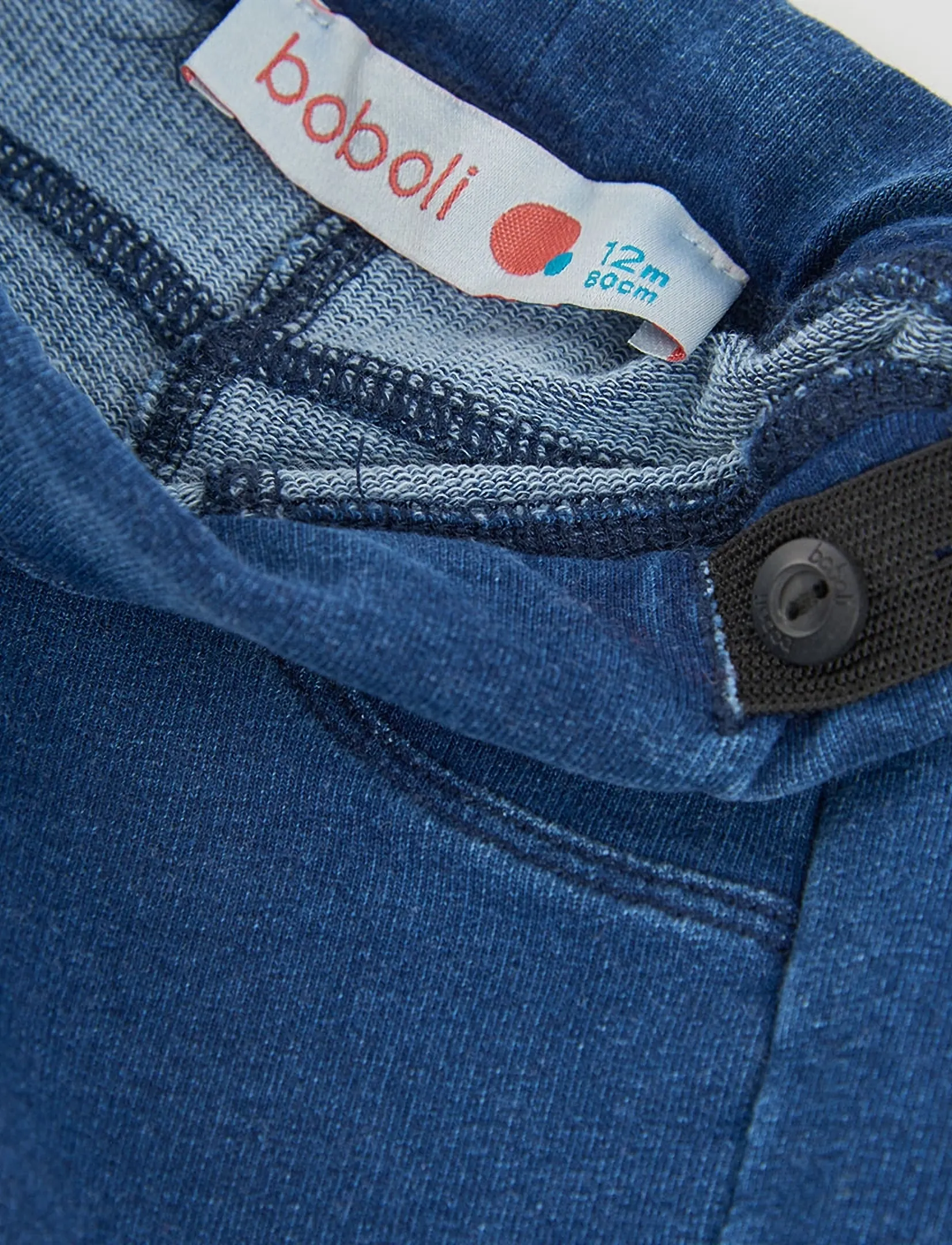 Boboli - Fleece denim trousers for girl -BCI - blue - 2