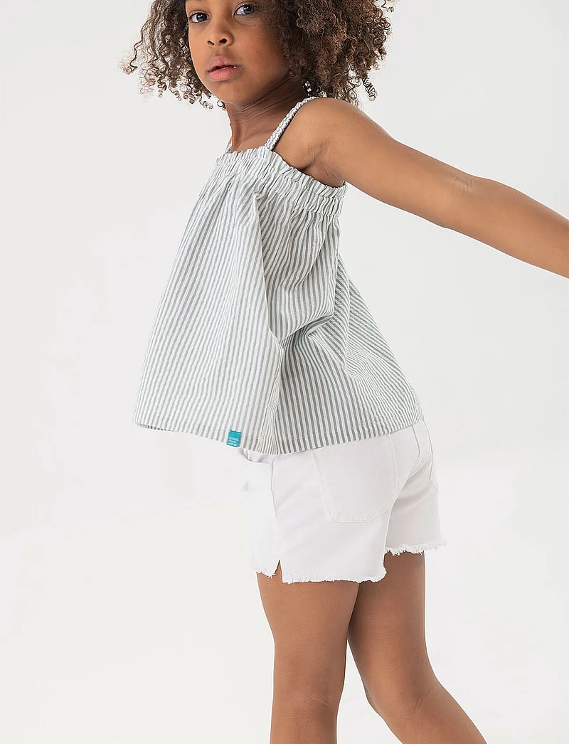 Boboli - Stretch twil shorts - jeansshorts - white - 0