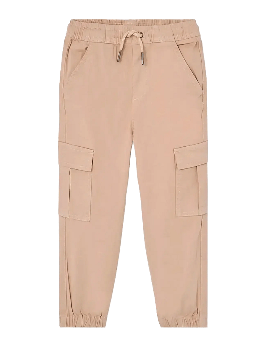 Boboli - Stretch twill trousers - cargobyxor - beige - 0