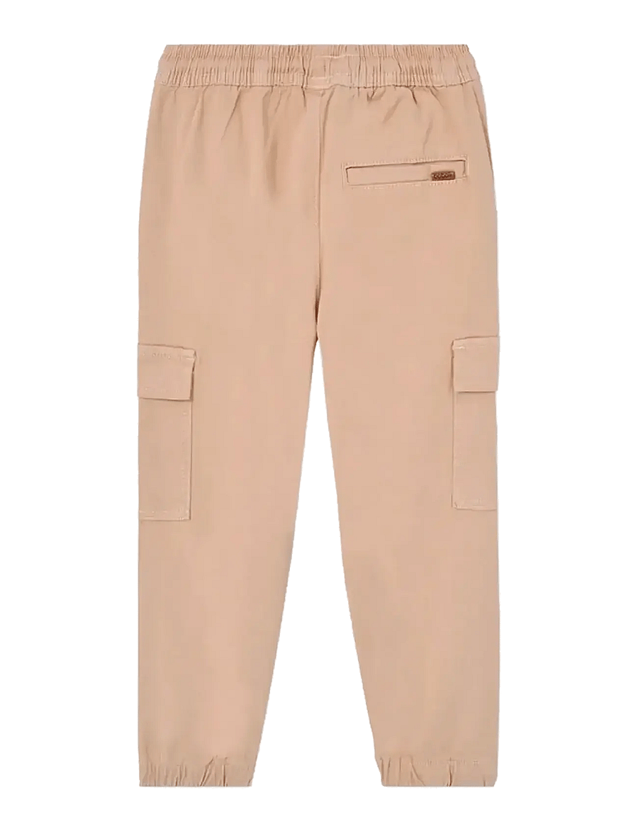 Boboli - Stretch twill trousers - cargobyxor - beige - 1