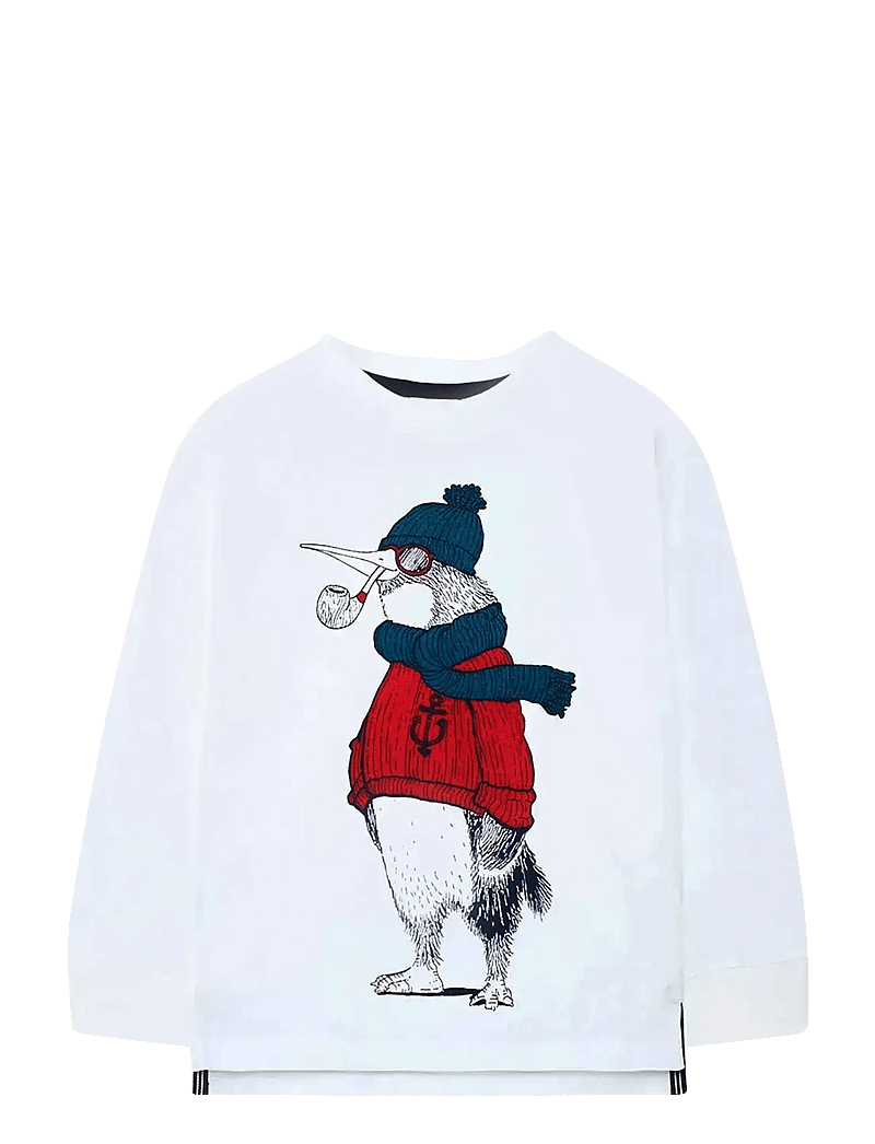 Boboli - Knit t-Shirt - langærmede t-shirts - off white - 0