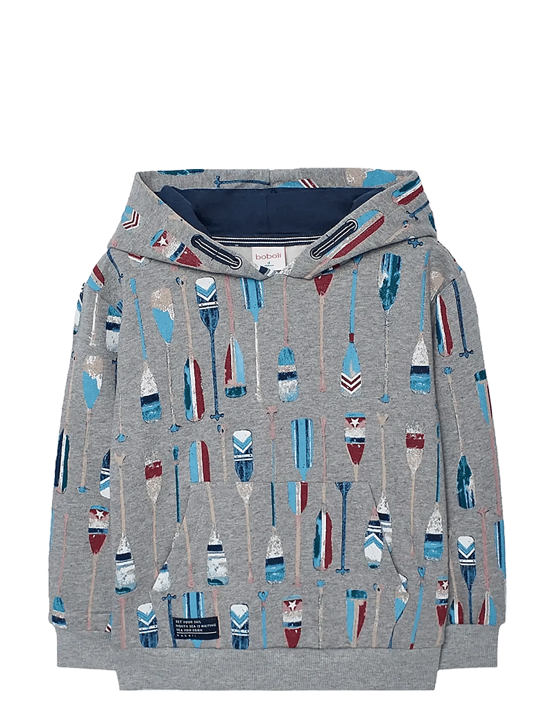 Boboli - Fleece sweatshirt printed - kapuutsiga dressipluusid - print - 0