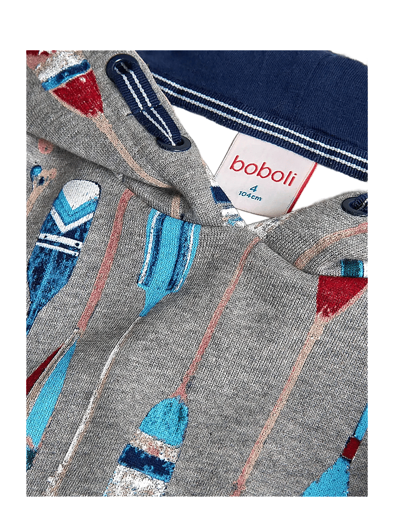 Boboli - Fleece sweatshirt printed - kapuutsiga dressipluusid - print - 2