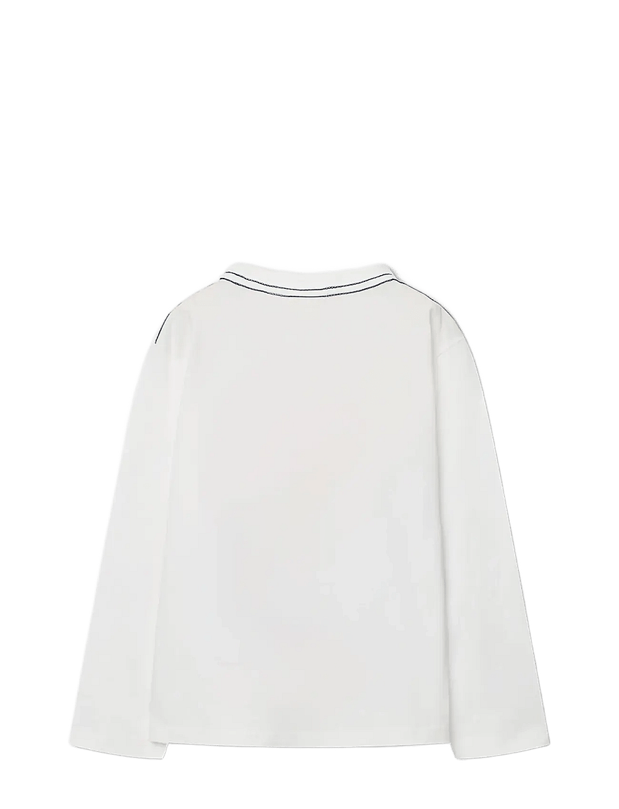 Boboli - Long sleeves t-Shirt for boy -BCI - langærmede t-shirts - off white - 1