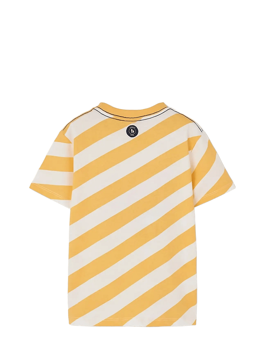 Boboli - Knit t-Shirt striped for boy -BCI - kortærmede t-shirts - stripes - 1