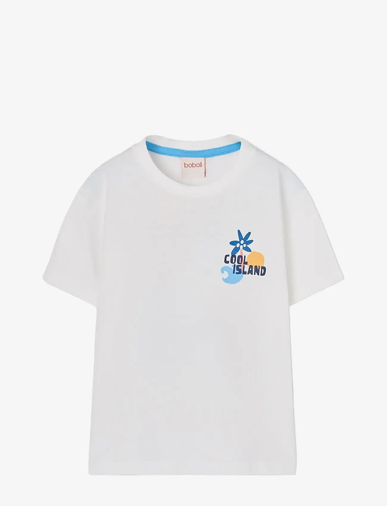 Boboli - Knit t-Shirt for boy -BCI - kortærmede t-shirts - off white - 0