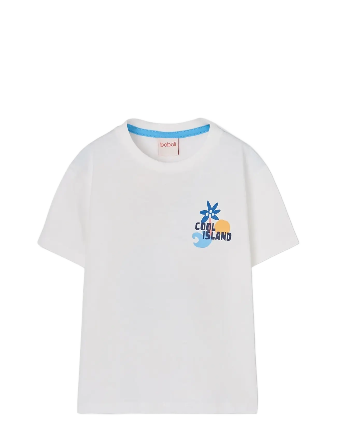 Boboli - Knit t-Shirt for boy -BCI - kortærmede t-shirts - off white - 0