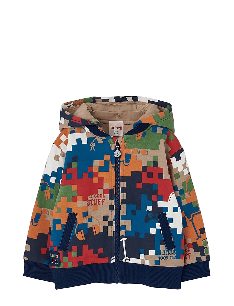 Boboli - Fleece jacket printed for boy -BCI - fleecejacken - print - 0