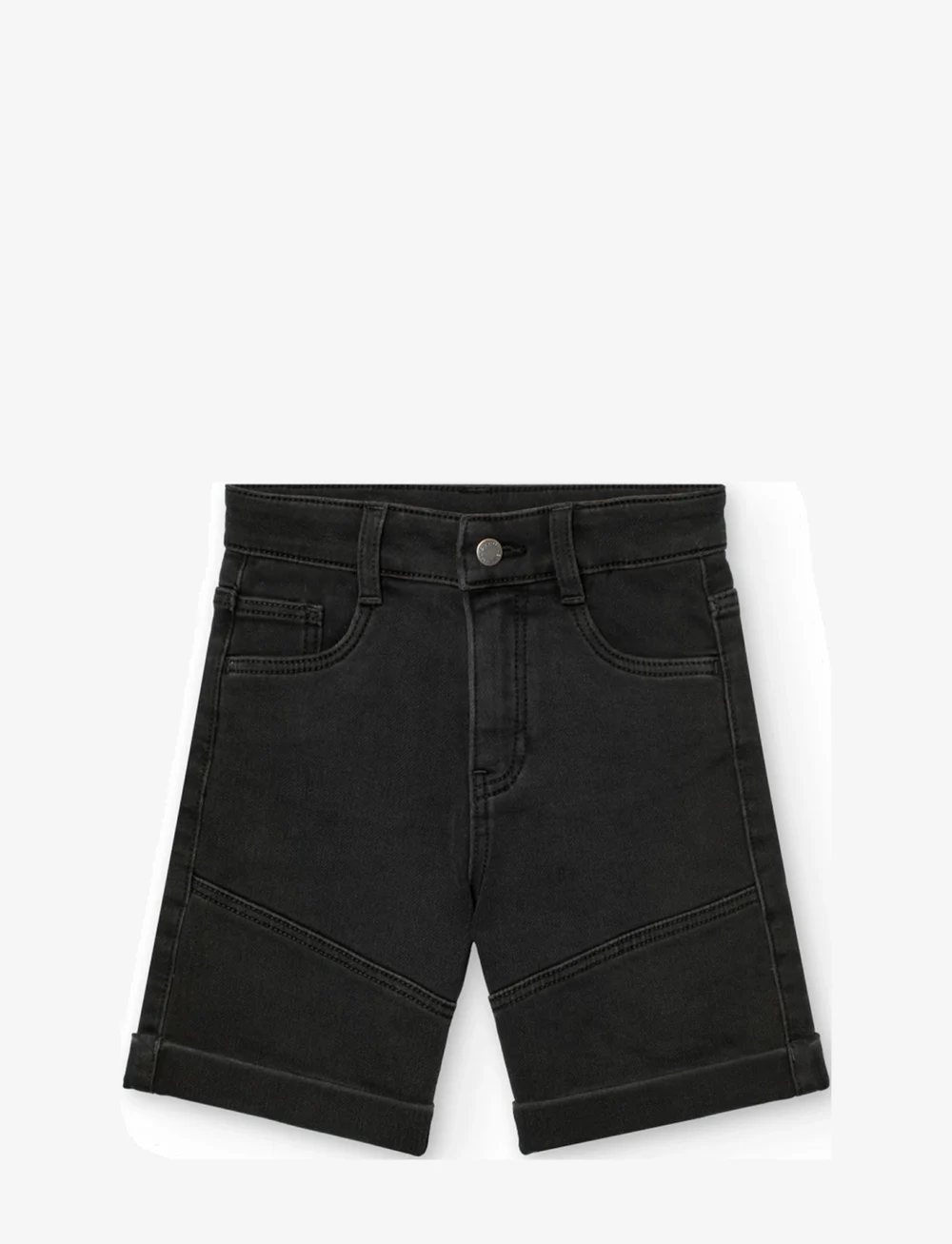 Boboli - Knit denim bermuda shorts - denimshorts - black - 1
