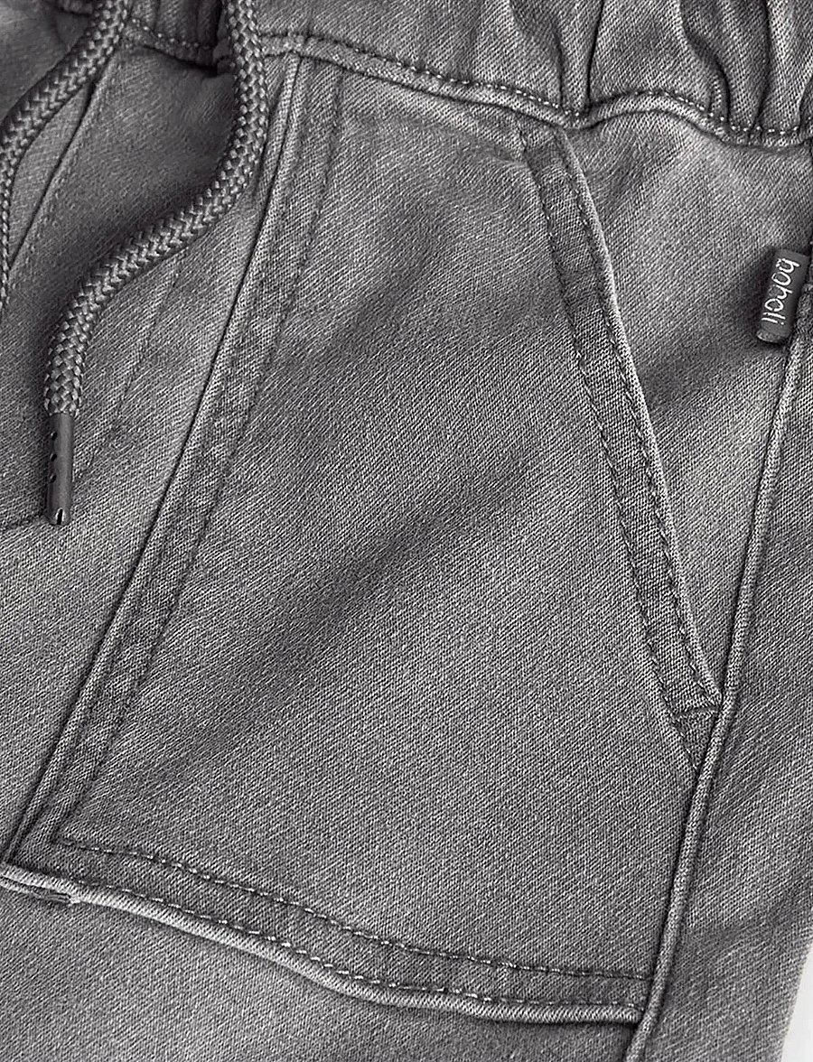 Boboli - Denim trousers knit - bojówki - grey - 2