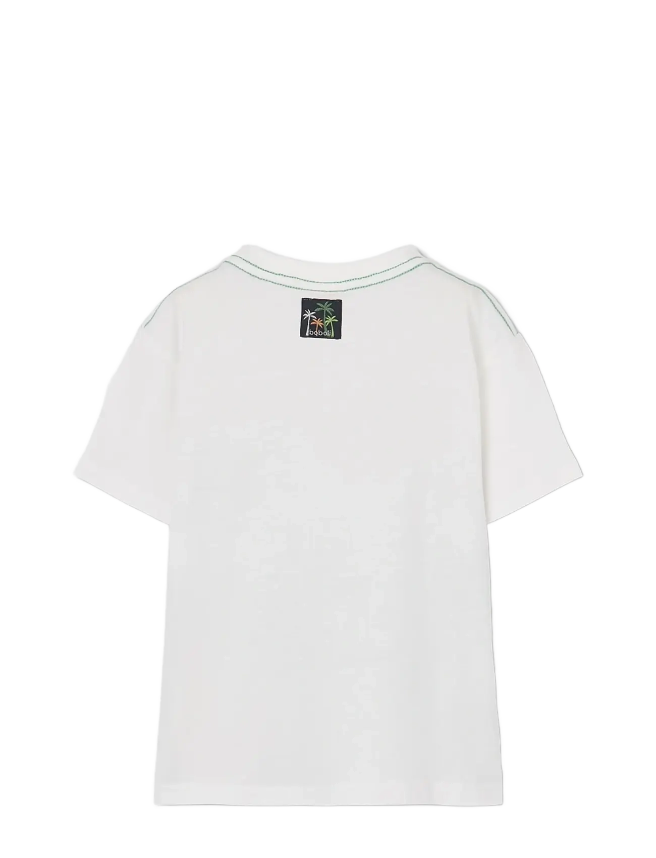 Boboli - Knit t-Shirt for boy -BCI - lühikeste varrukatega t-särgid - off white - 2