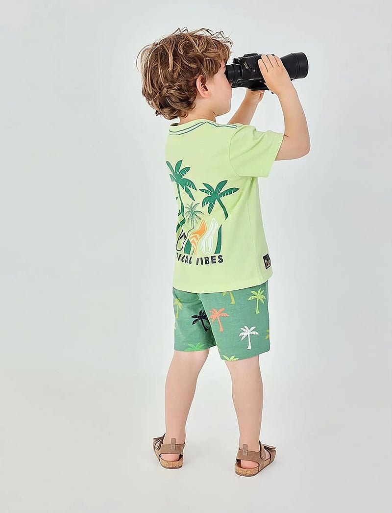 Boboli - Fleece bermuda shorts for boy -BCI - sweatshorts - print - 3