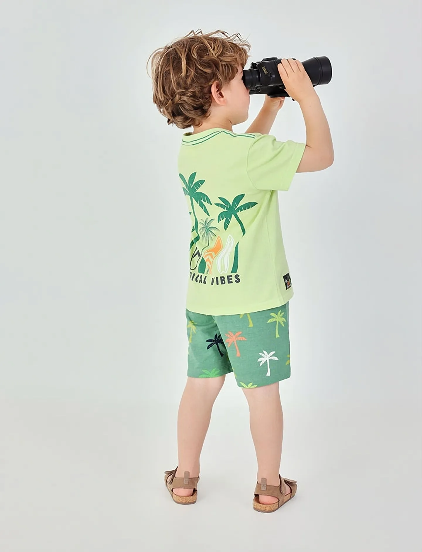 Boboli - Fleece bermuda shorts for boy -BCI - sweatshorts - print - 3