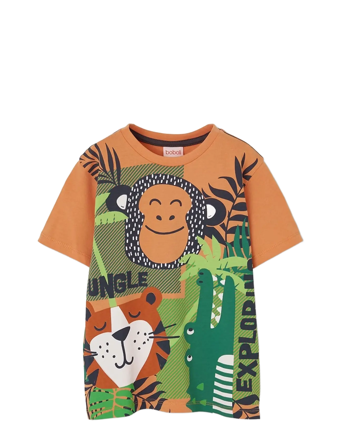 Boboli Knit t-Shirt for boy -BCI - 4 for 3 - PUMPKIN / orange