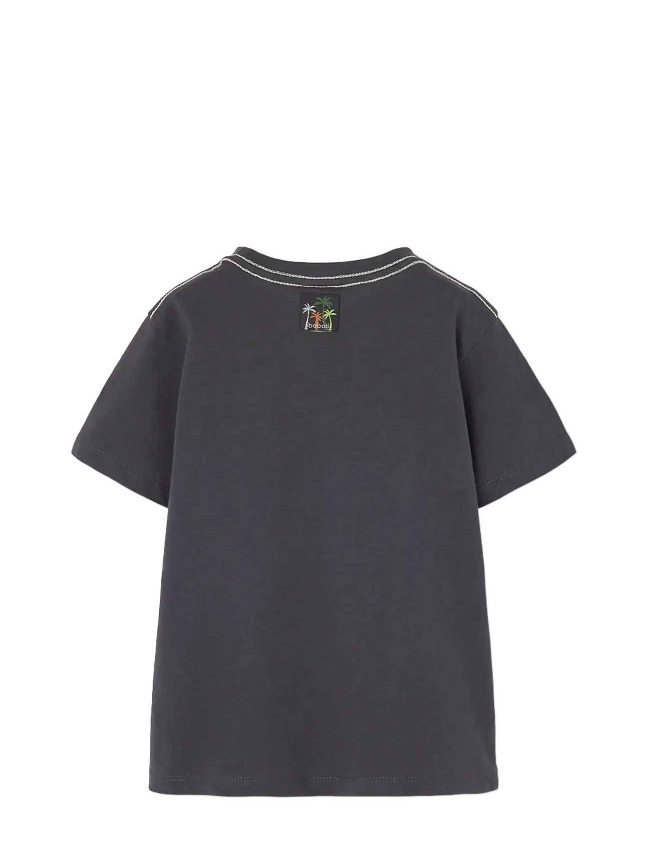 Boboli - Knit t-Shirt for boy -BCI - stutterma bolir - anthracite - 1