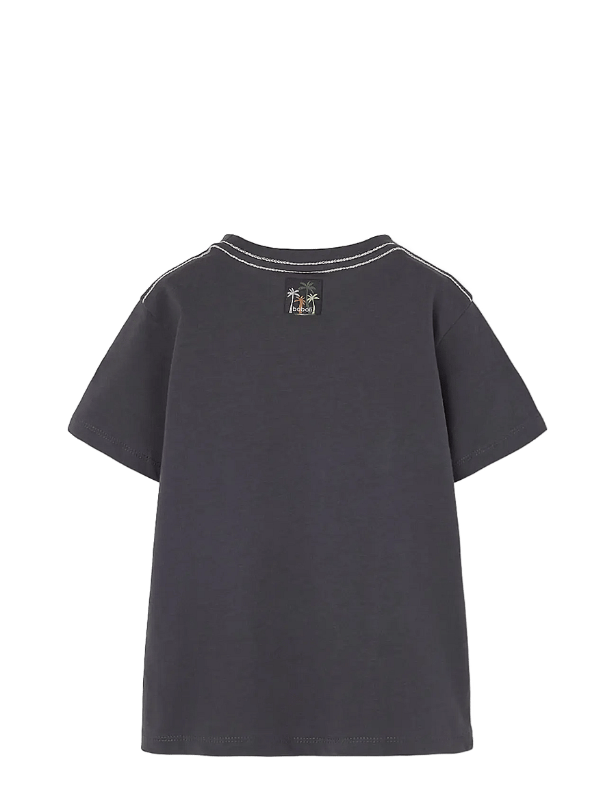 Boboli - Knit t-Shirt for boy -BCI - kurzärmelige - anthracite - 1